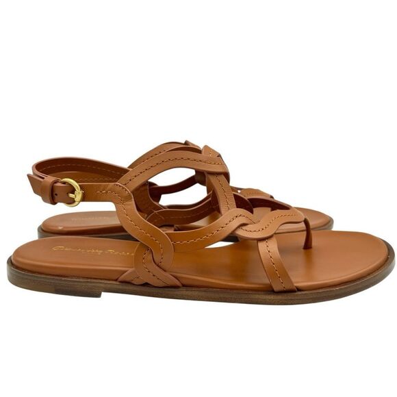 Gianvito Rossi Amalfi Leather Sandals Size 11 - Picture 7 of 13